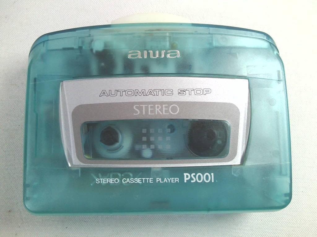 動作美品★AIWA カセットプレーヤー HS-PS001
