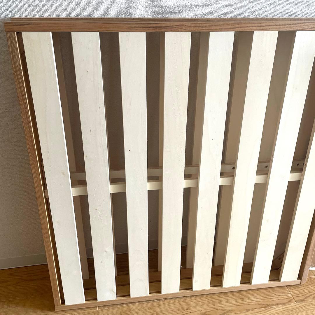 【3月2日23時まで】タモ材のすのこベッド