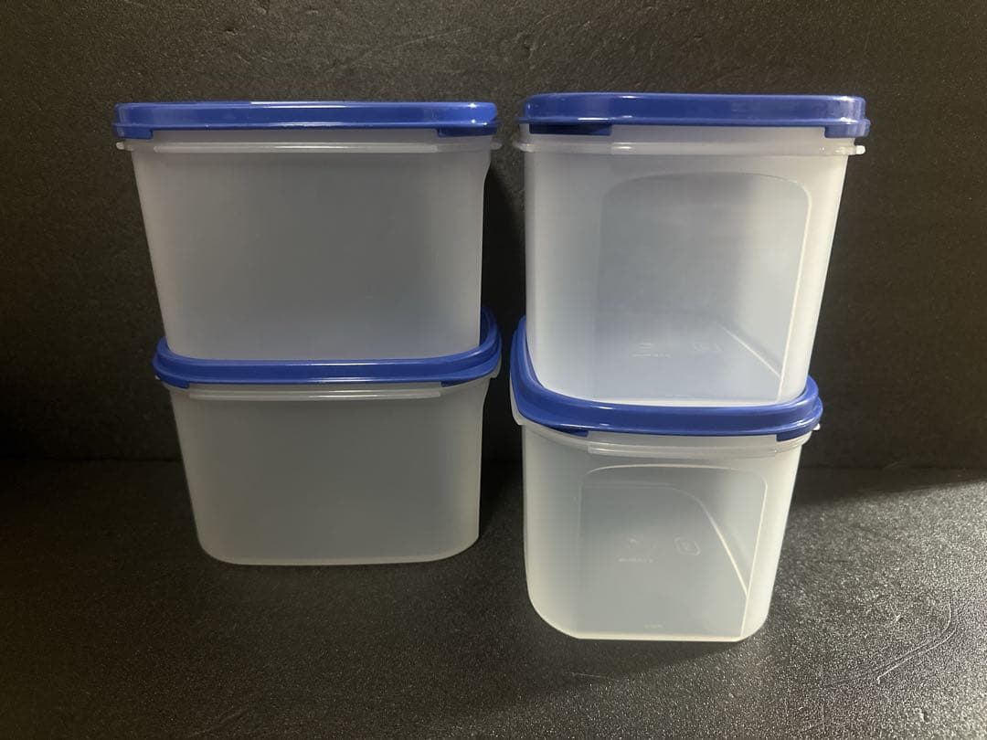 希少国内産タッパーウェア MMハーフワイド＃2×4個