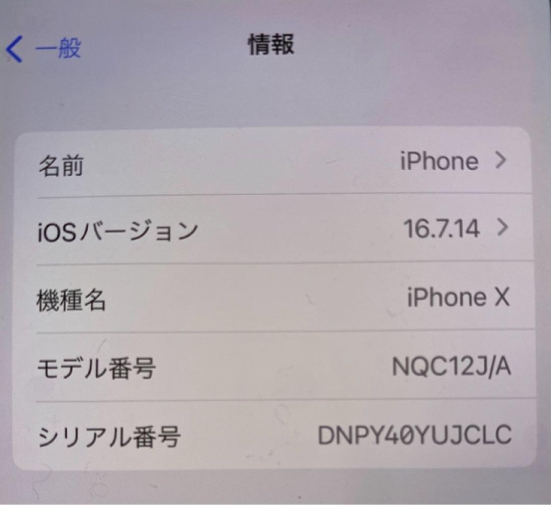Apple iPhone X 本体 256GB