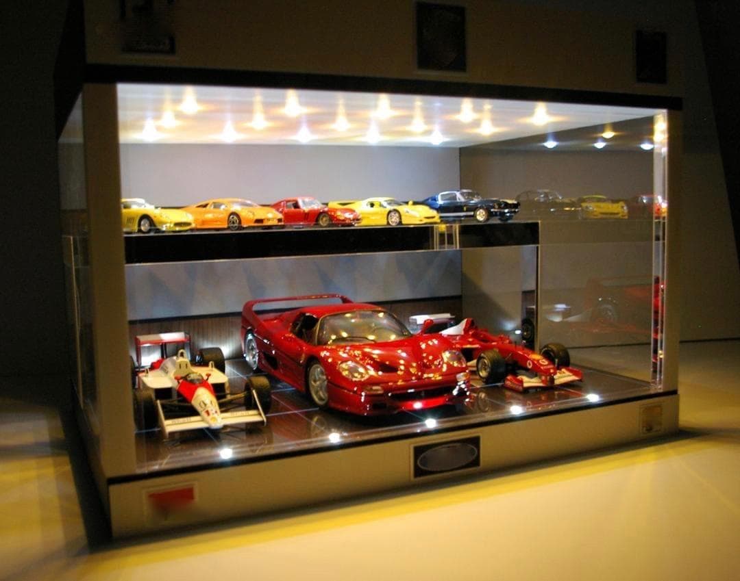 カステラさん・オーダー品・2段式ディスプレーBOX/スタイリッシュジオラマ