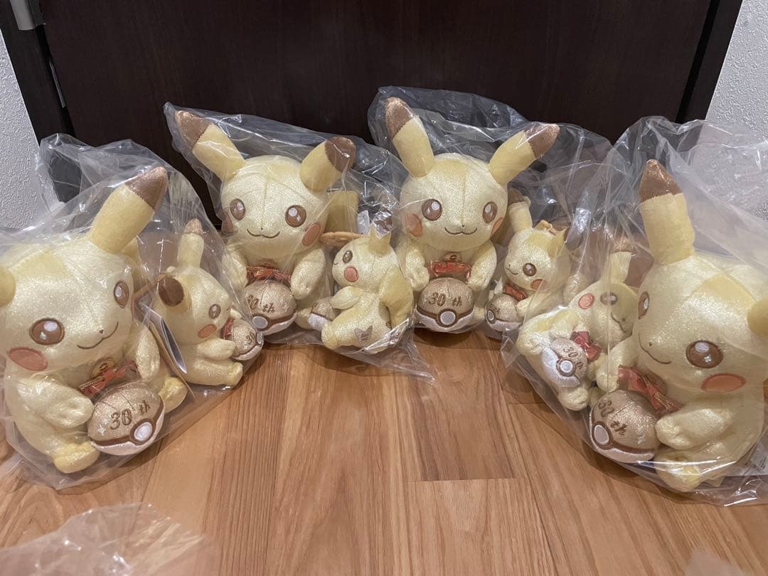 ポケモン 30周年 ぬいぐるみ マスコット ピカチュウ セット ピカピカ7セット