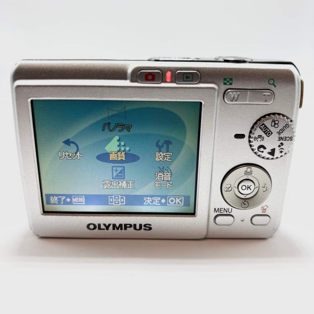 【美品】OLYMPUS FE-190 シルバー コンパクトデジタルカメラ