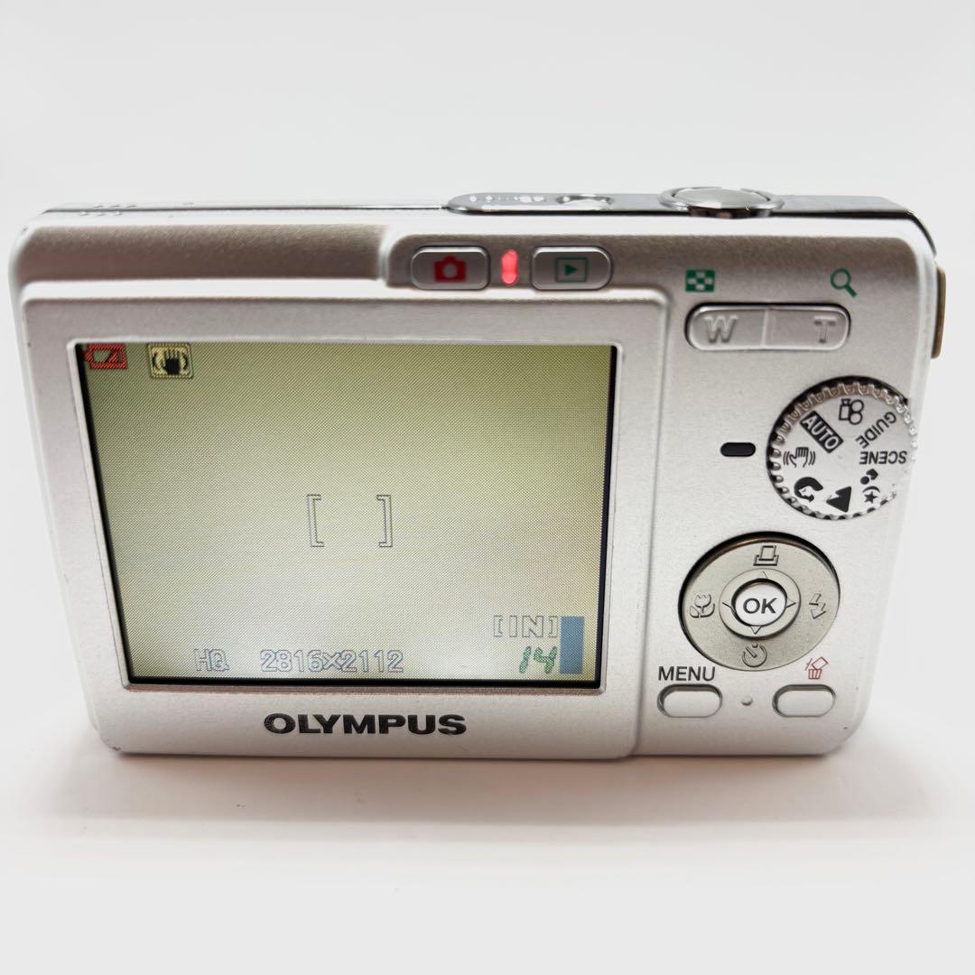 【美品】OLYMPUS FE-190 シルバー コンパクトデジタルカメラ