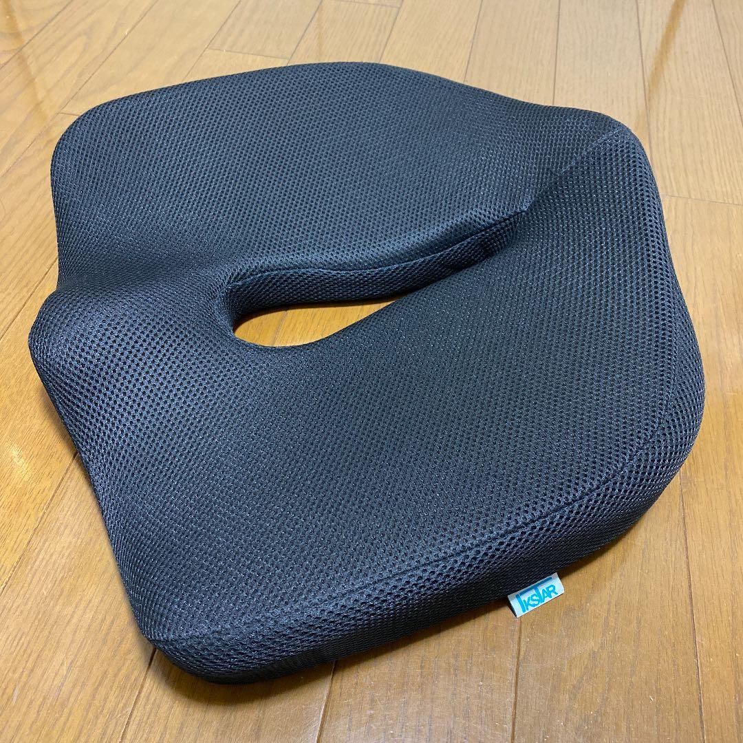 IKSTAR 低反発クッション＆ランバーサポート セット　腰痛対策　姿勢矯正
