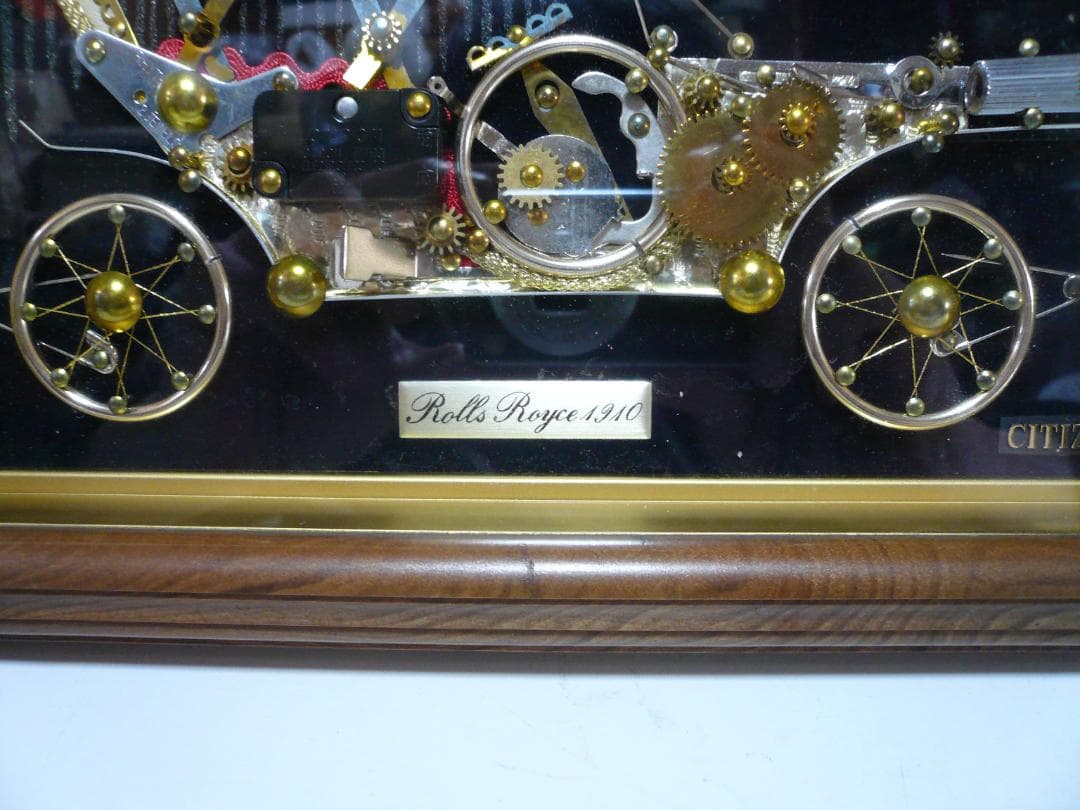 シチズン 置き時計 スイープクォーツ トランジスタ 時計パーツアート 昭和レトロ