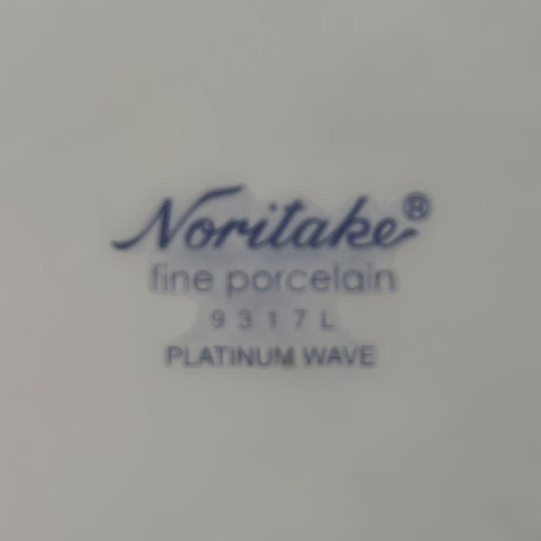 Noritake プラチナウェイブ スクエアプレート　平皿3枚セット