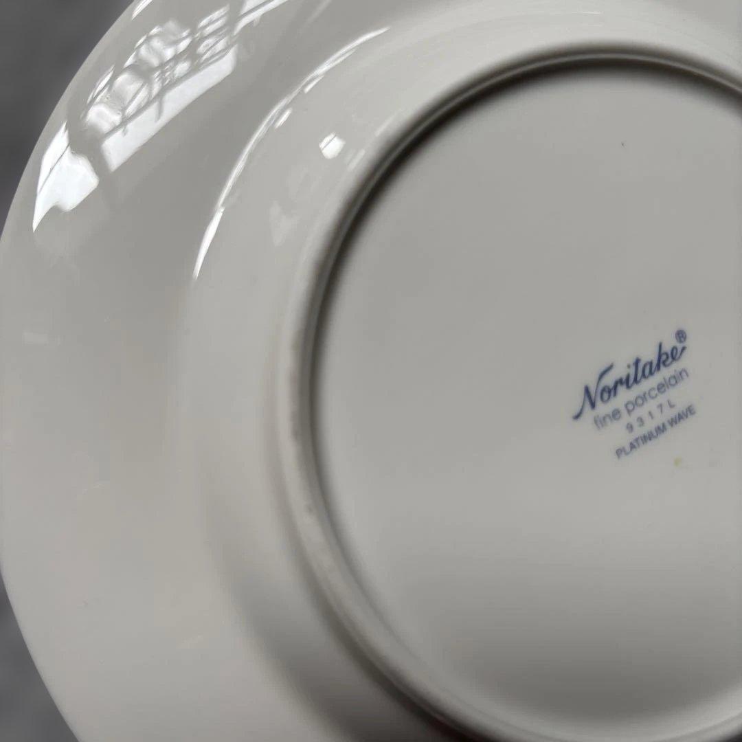 Noritake プラチナウェイブ スクエアプレート　平皿3枚セット