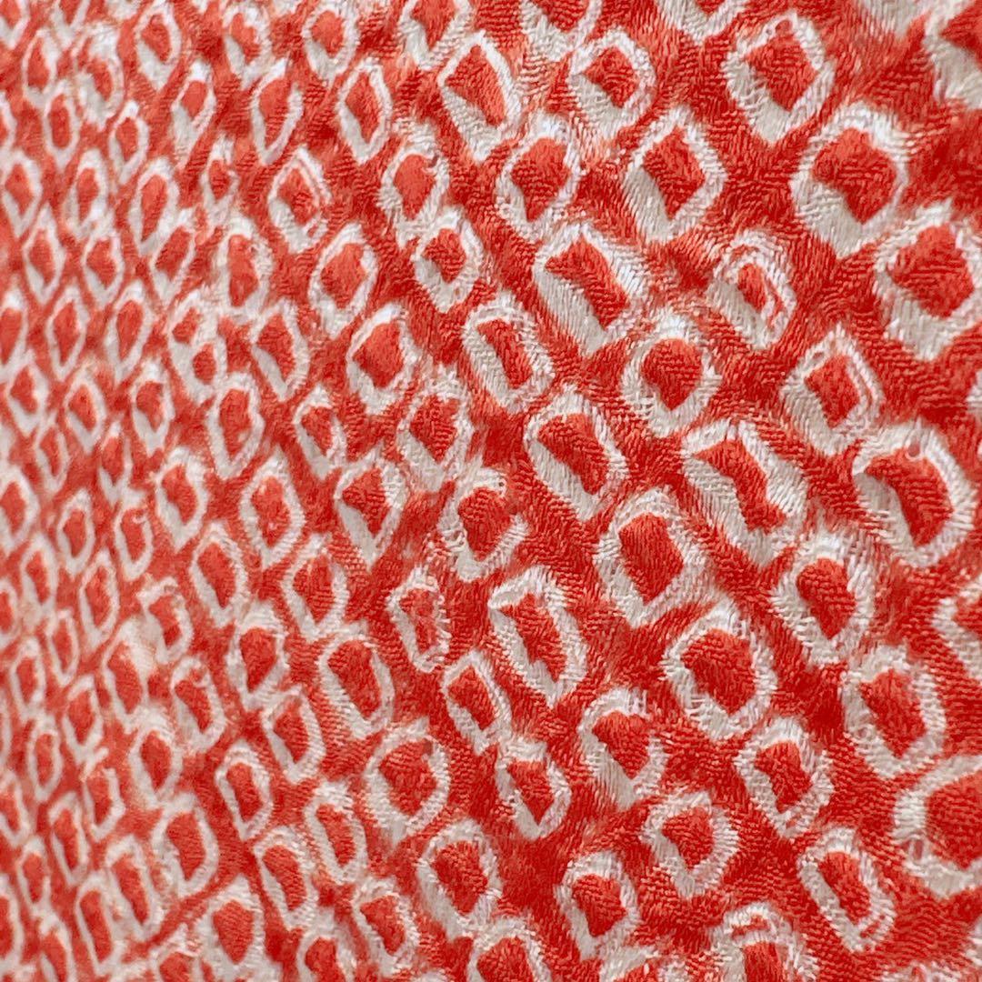 フルセット　七五三　7歳女の子　総しぼり　豪華刺繍　花　鼓　黒袋帯　葉　7067