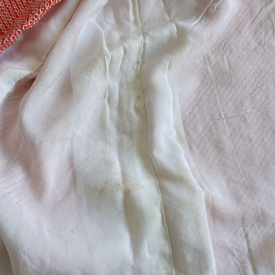 フルセット　七五三　7歳女の子　総しぼり　豪華刺繍　花　鼓　黒袋帯　葉　7067