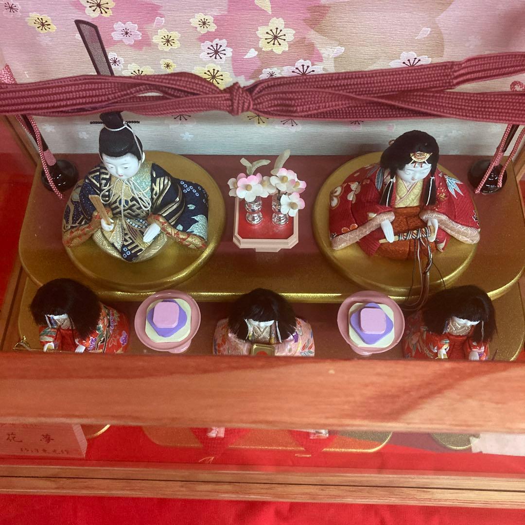 雛人形木目込５人飾り