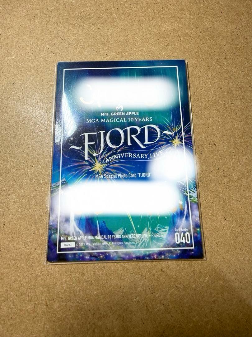 ゆ*様 Mrs. GREEN APPLE 藤澤涼架 レアカード サイン フォトカ
