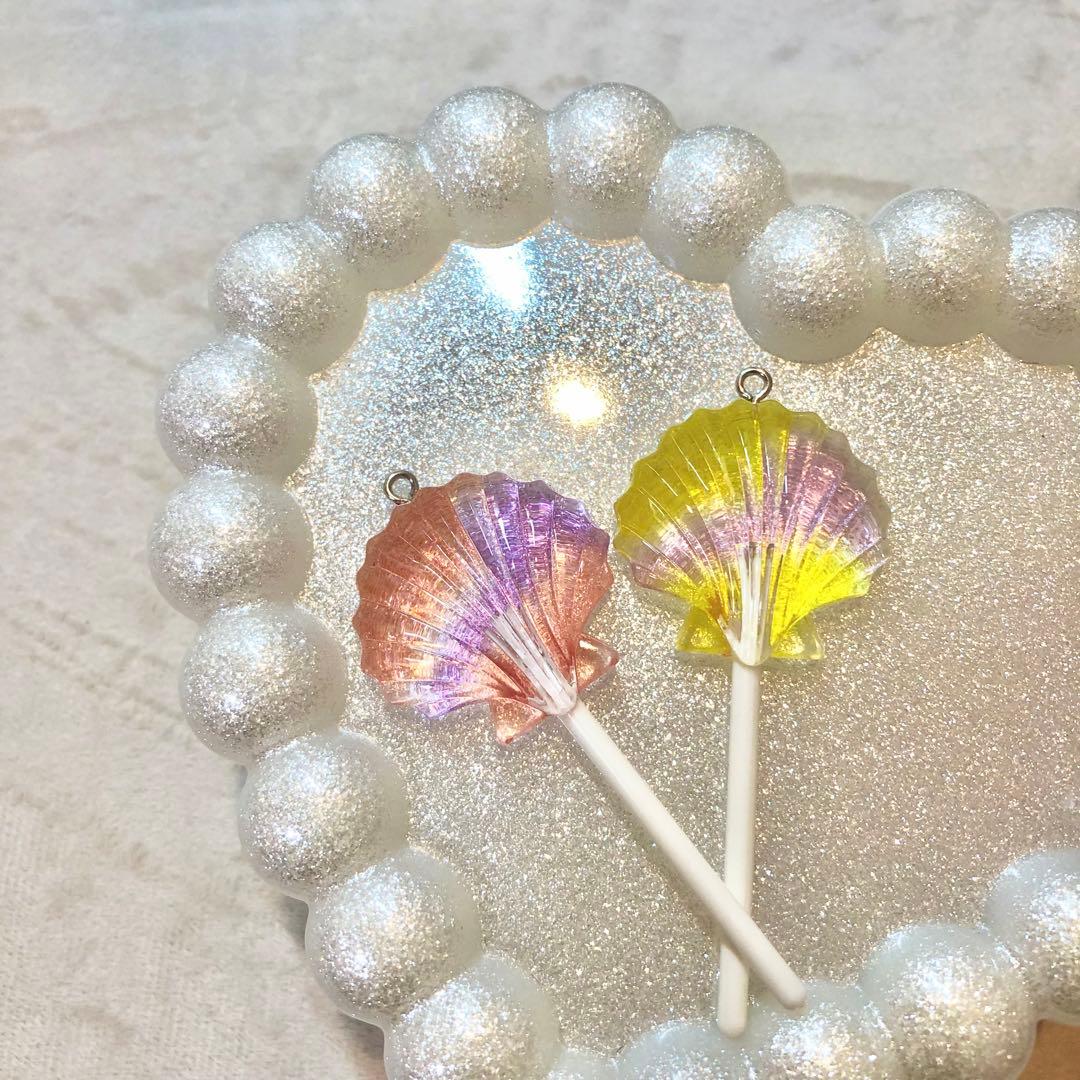 完売No.001貝殻棒付きチャーム