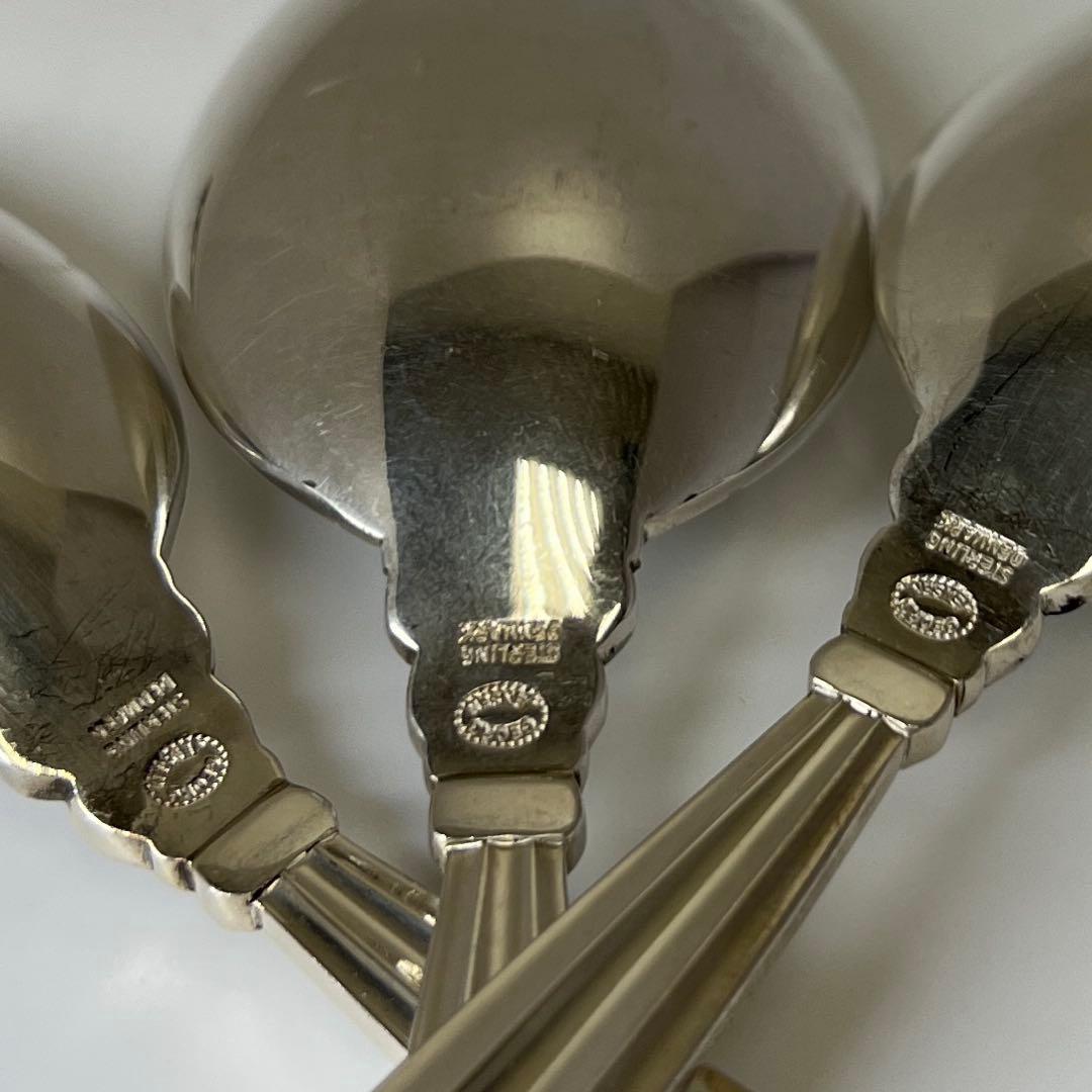 ジョージ ジェンセン エコーン 925sterling ディナースプーン 6本