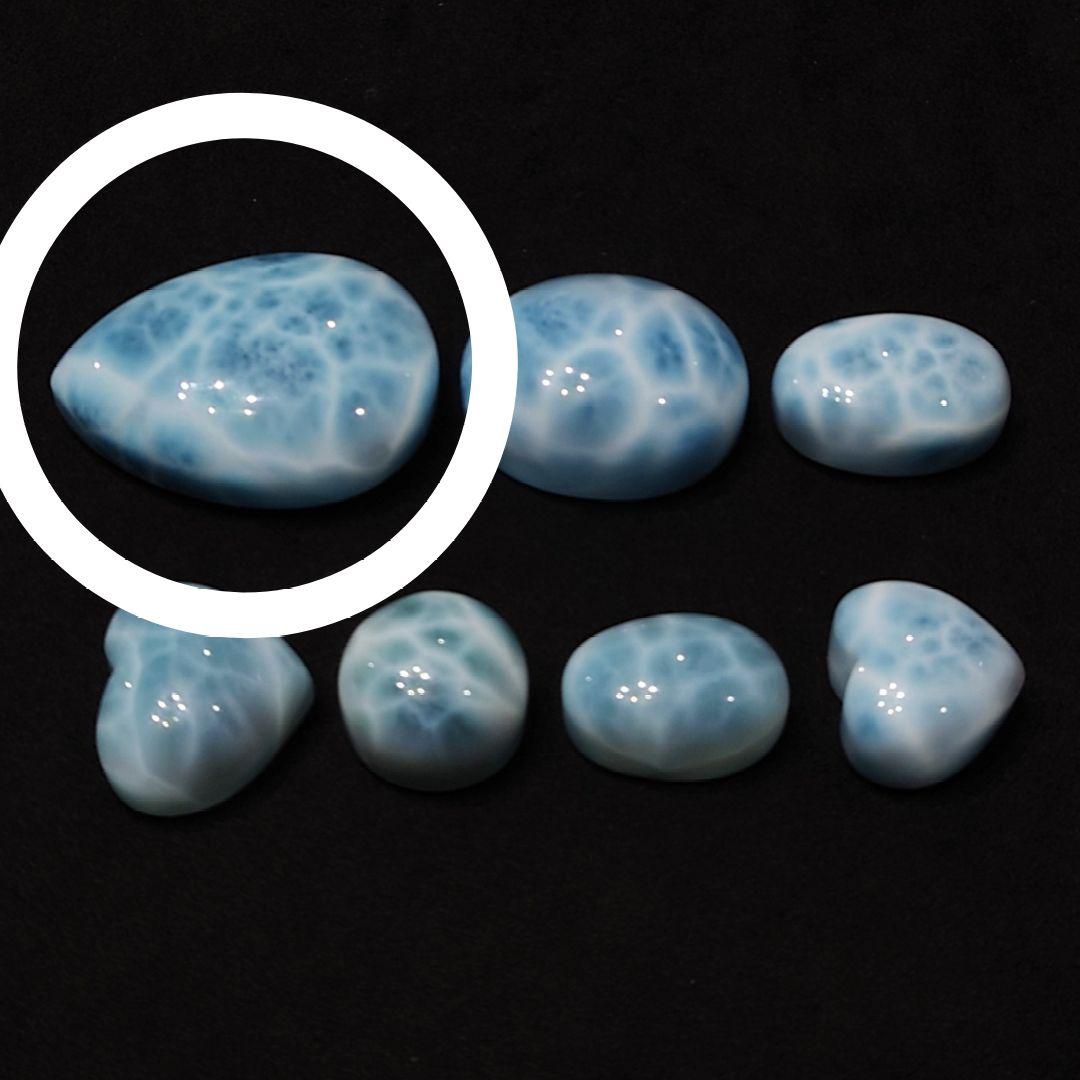 ★ラリマー しずく型 超大粒ルース 25g(SA+)