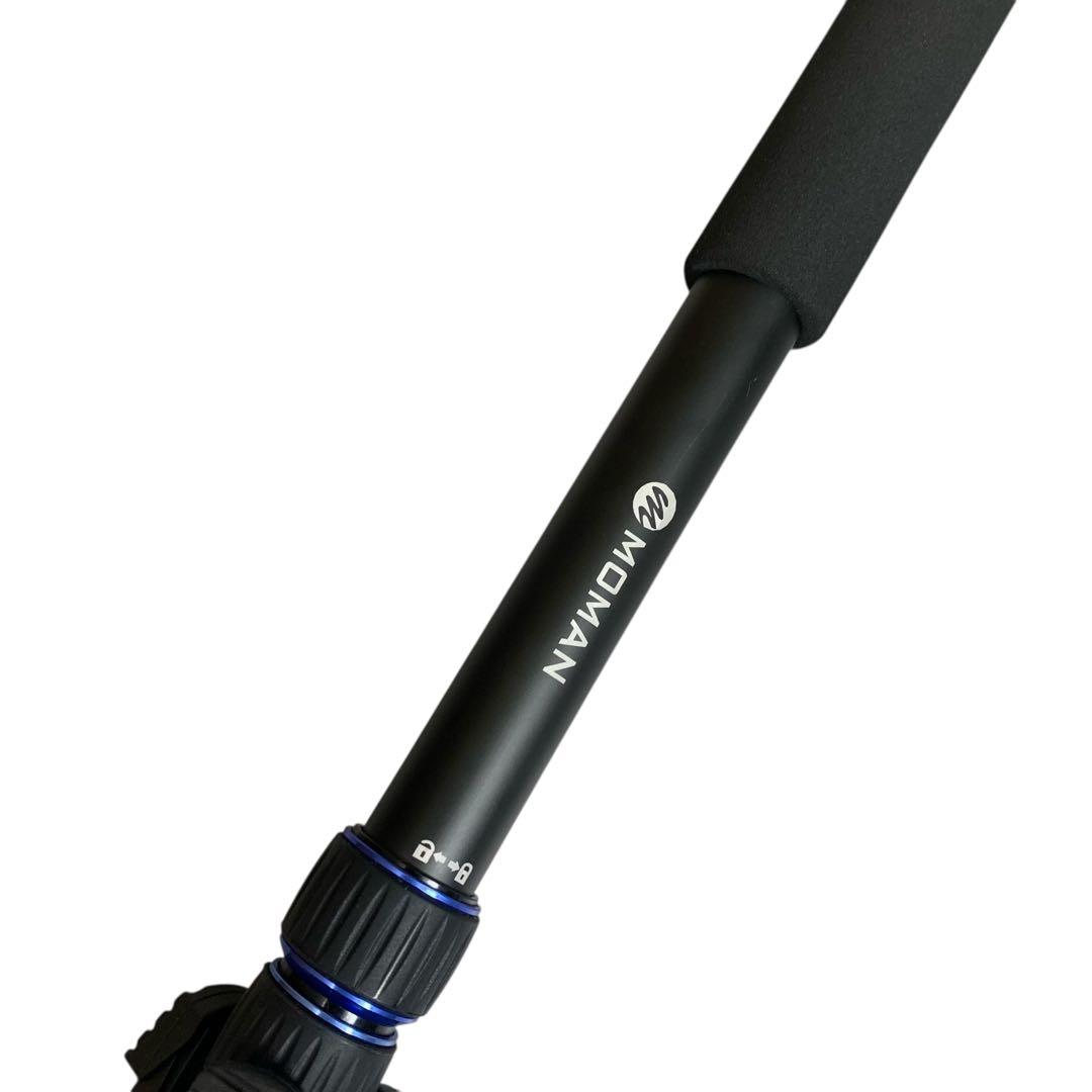 MOMAN ポータブルアルミカメラ一脚伸縮式トラベル一脚　三脚スタンドベース付②