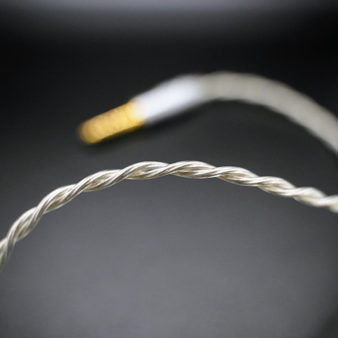 最高峰7N 超冷凍製単結晶銅銀メッキ！リケーブル2Pin/4.4mmL字バランス