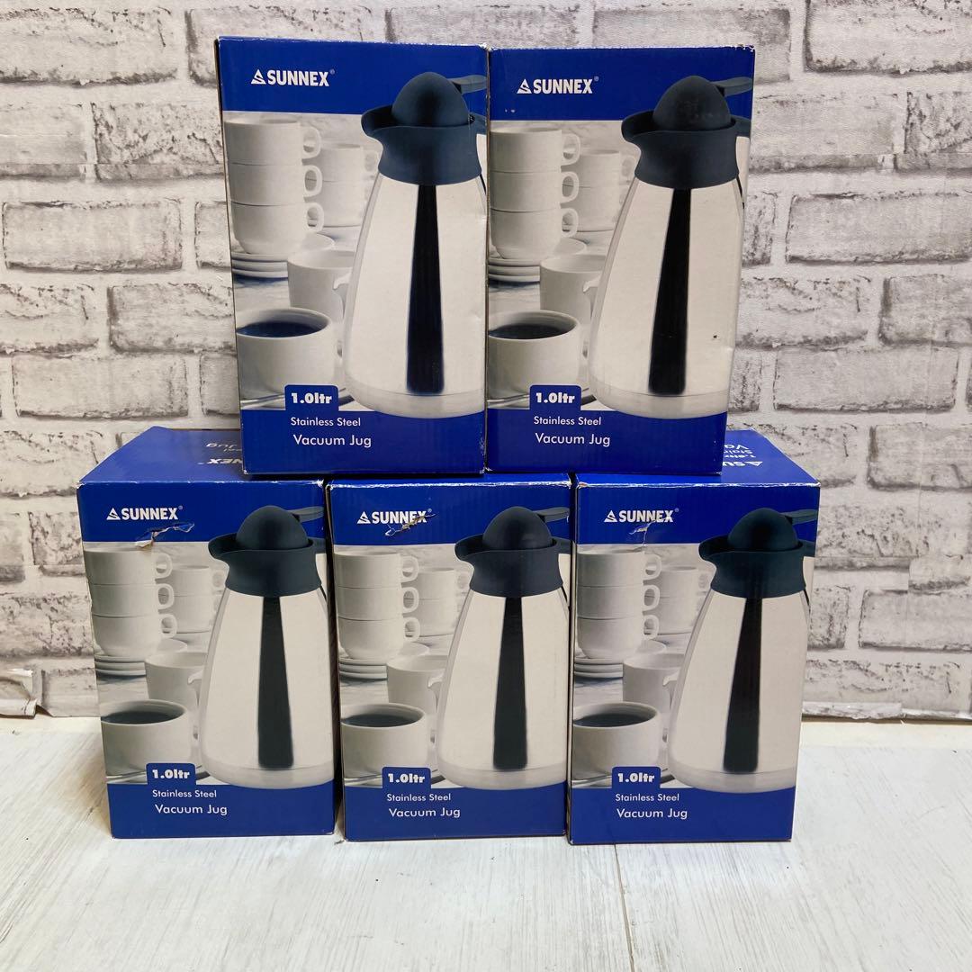 未使用　SUNNEX 業務用　ステンレスポット　1L 保温　5点セット