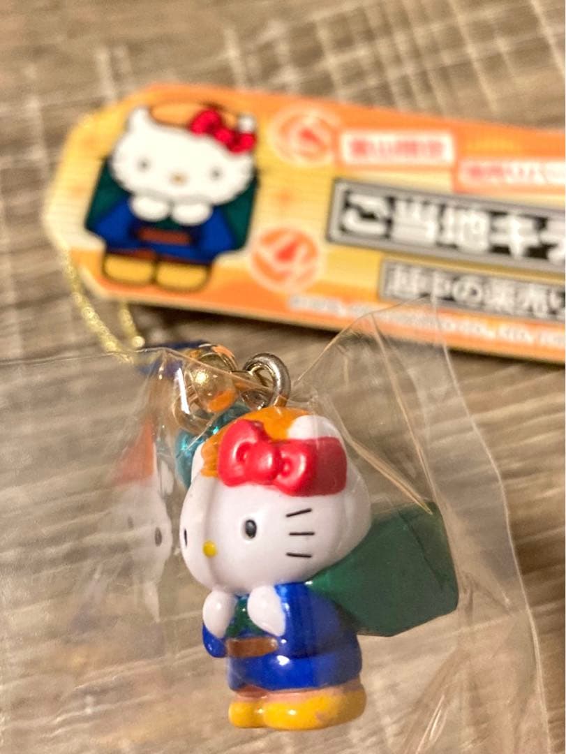 【美品】ハローキティ ご当地キティ 富山限定 薬売りバージョン 根付け