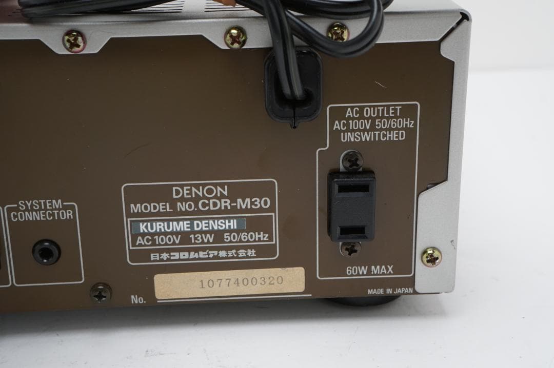 DENON　CDR-M30　CDデッキ
