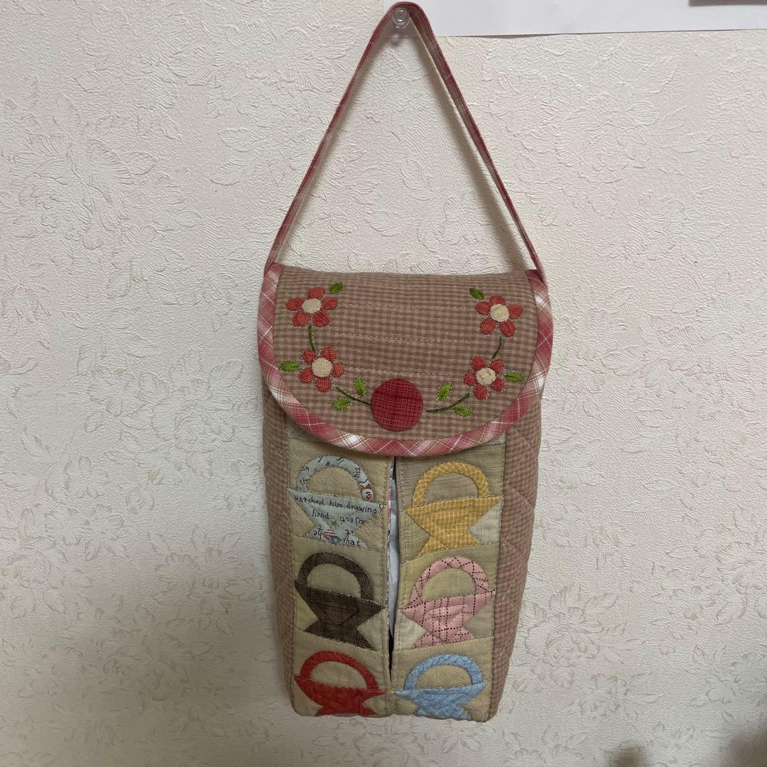パッチワークキルト　テッシュBOXカバー　ハンドメイド 3点