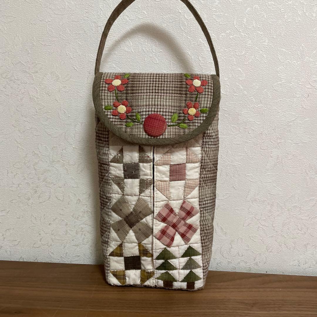 パッチワークキルト　テッシュBOXカバー　ハンドメイド 3点
