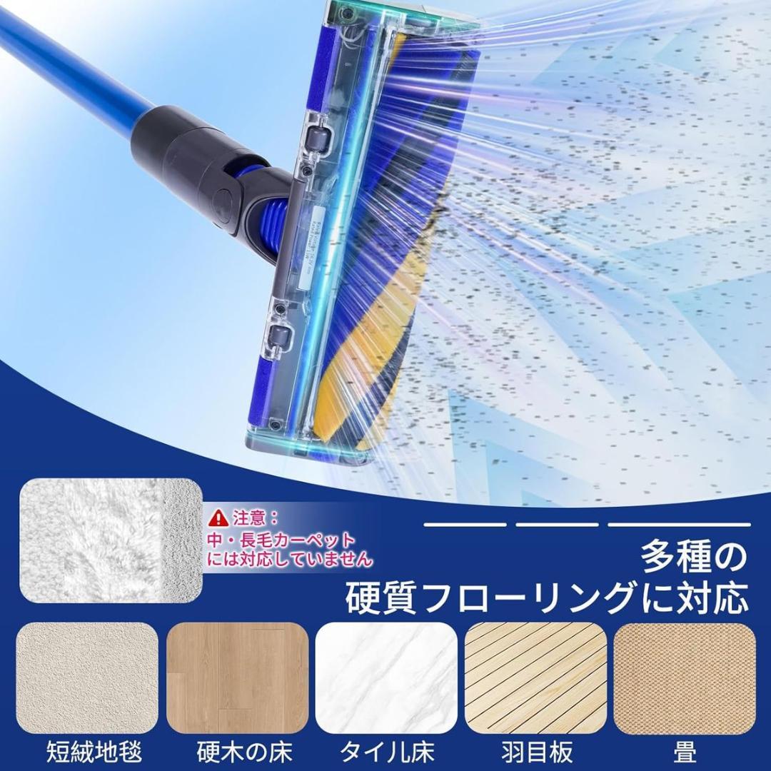 【新品】ダイソン V12 専用 交換ヘッド 緑色ライト付 ソフトローラー