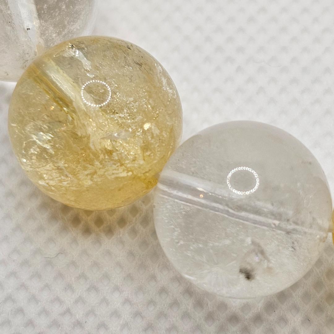 ゴールドシルバー ブレスレット【大玉14mm】