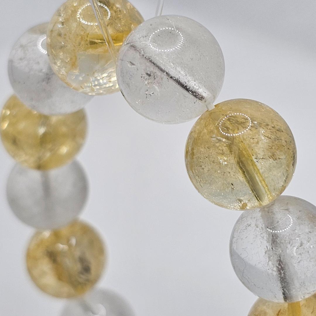 ゴールドシルバー ブレスレット【大玉14mm】