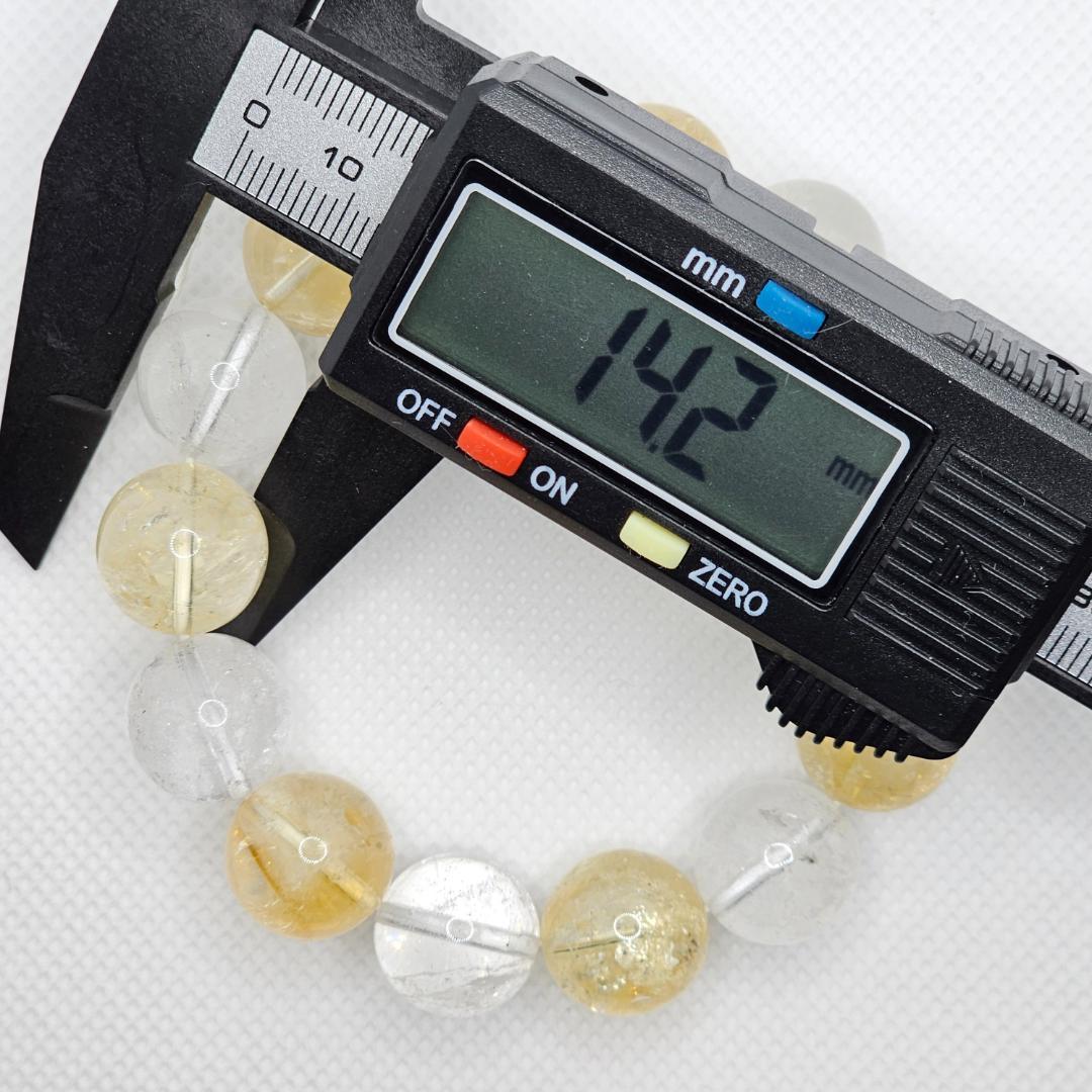 ゴールドシルバー ブレスレット【大玉14mm】