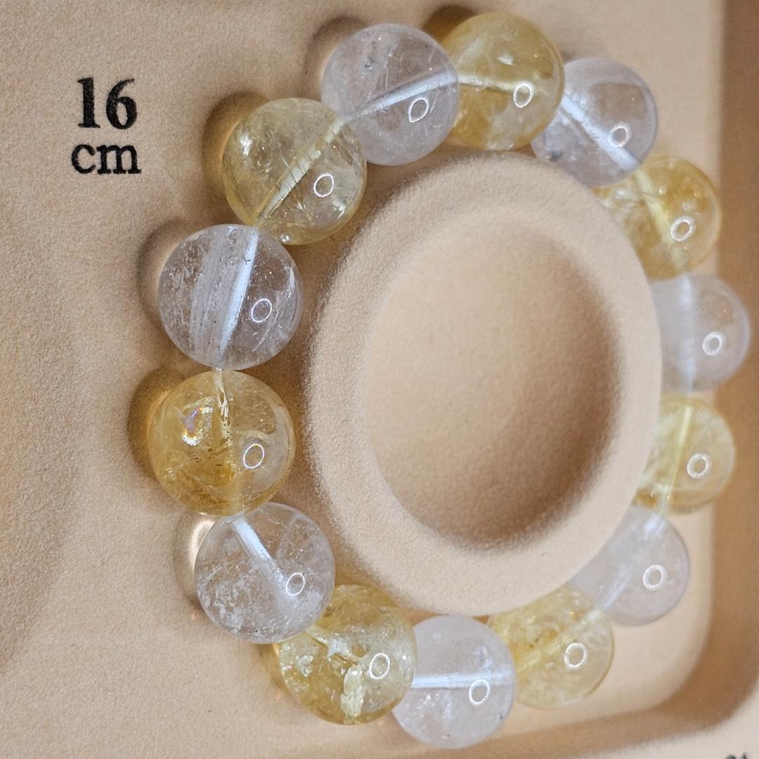 ゴールドシルバー ブレスレット【大玉14mm】