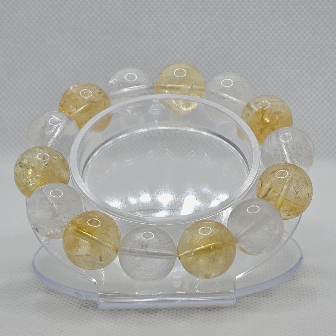 ゴールドシルバー ブレスレット【大玉14mm】