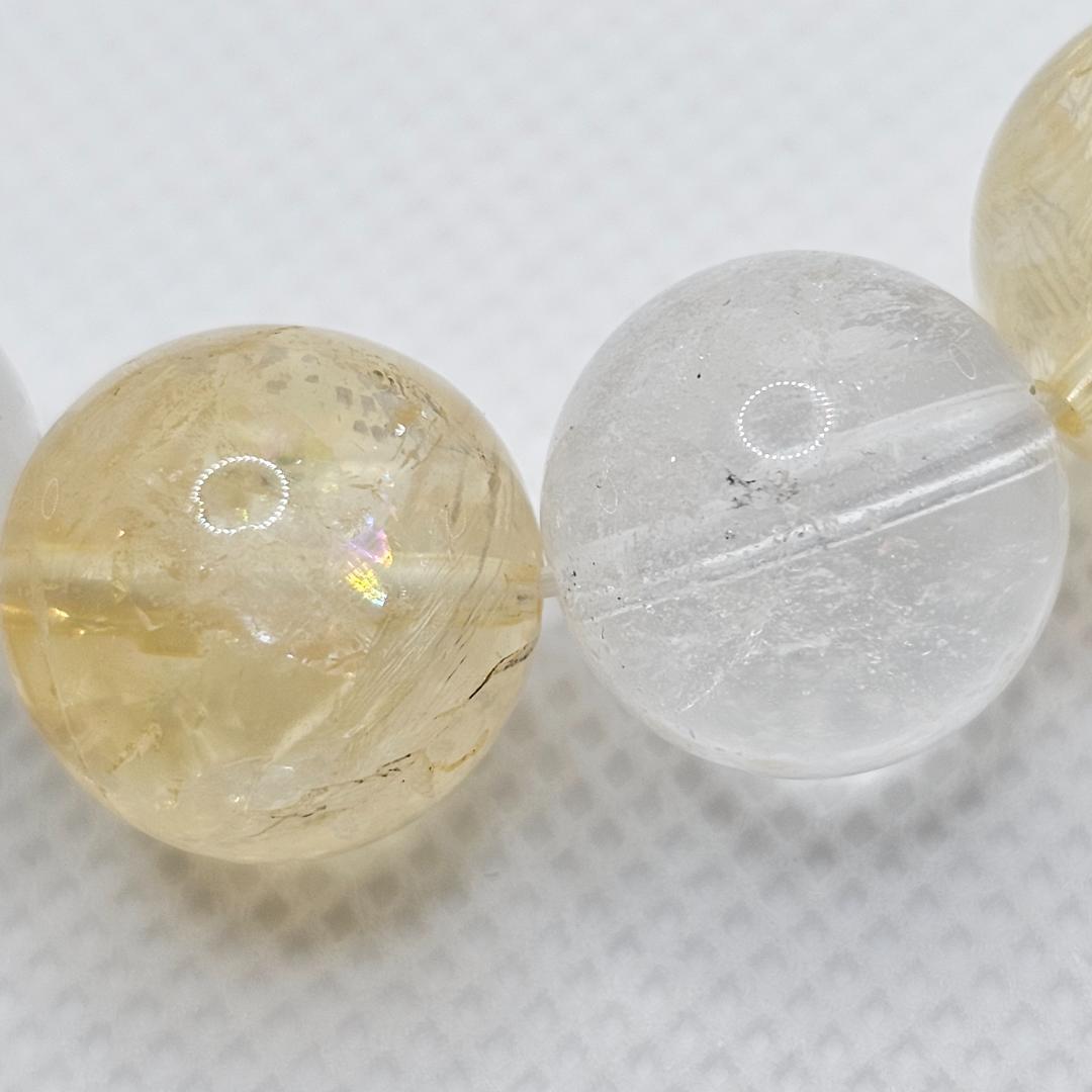 ゴールドシルバー ブレスレット【大玉14mm】