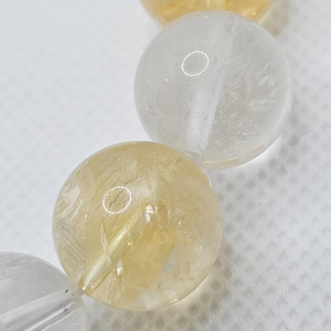 ゴールドシルバー ブレスレット【大玉14mm】