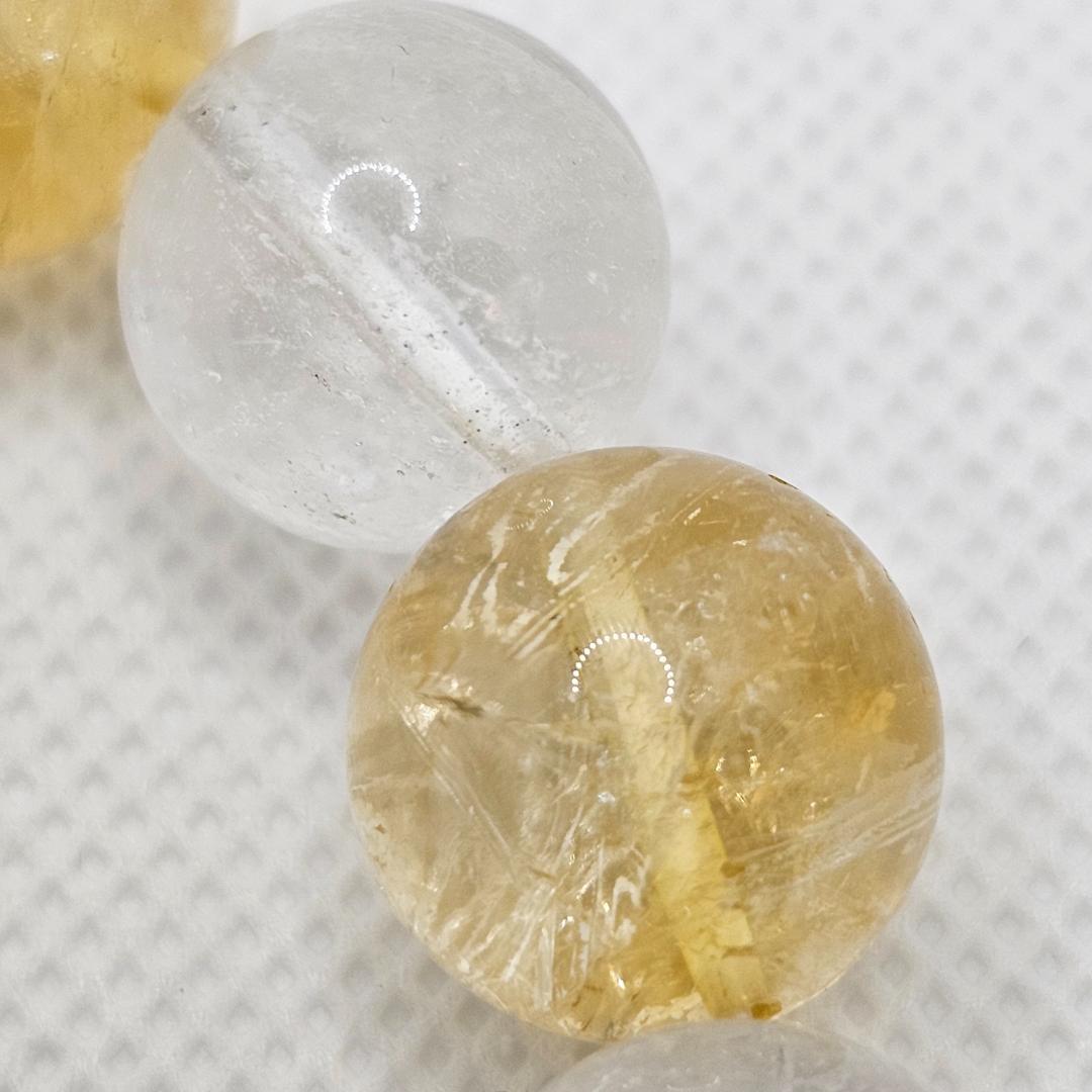 ゴールドシルバー ブレスレット【大玉14mm】