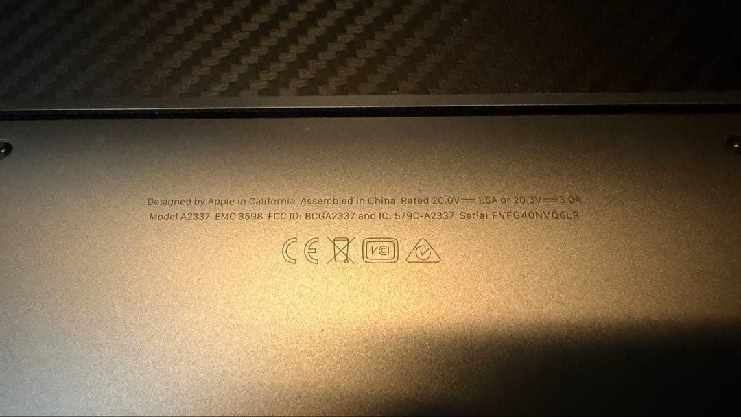 M1 MacBook Air 2020 本体 13インチ 16GB 256GB