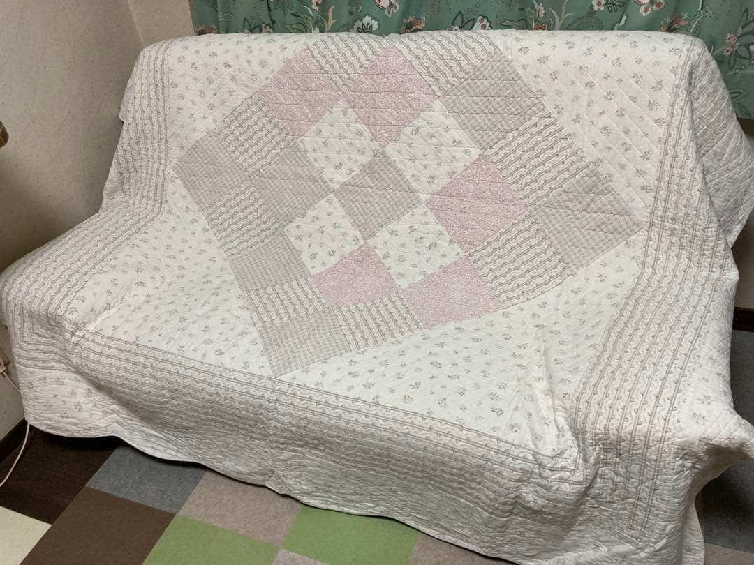 カリモク　ブラウンレザー 2人掛けソファ