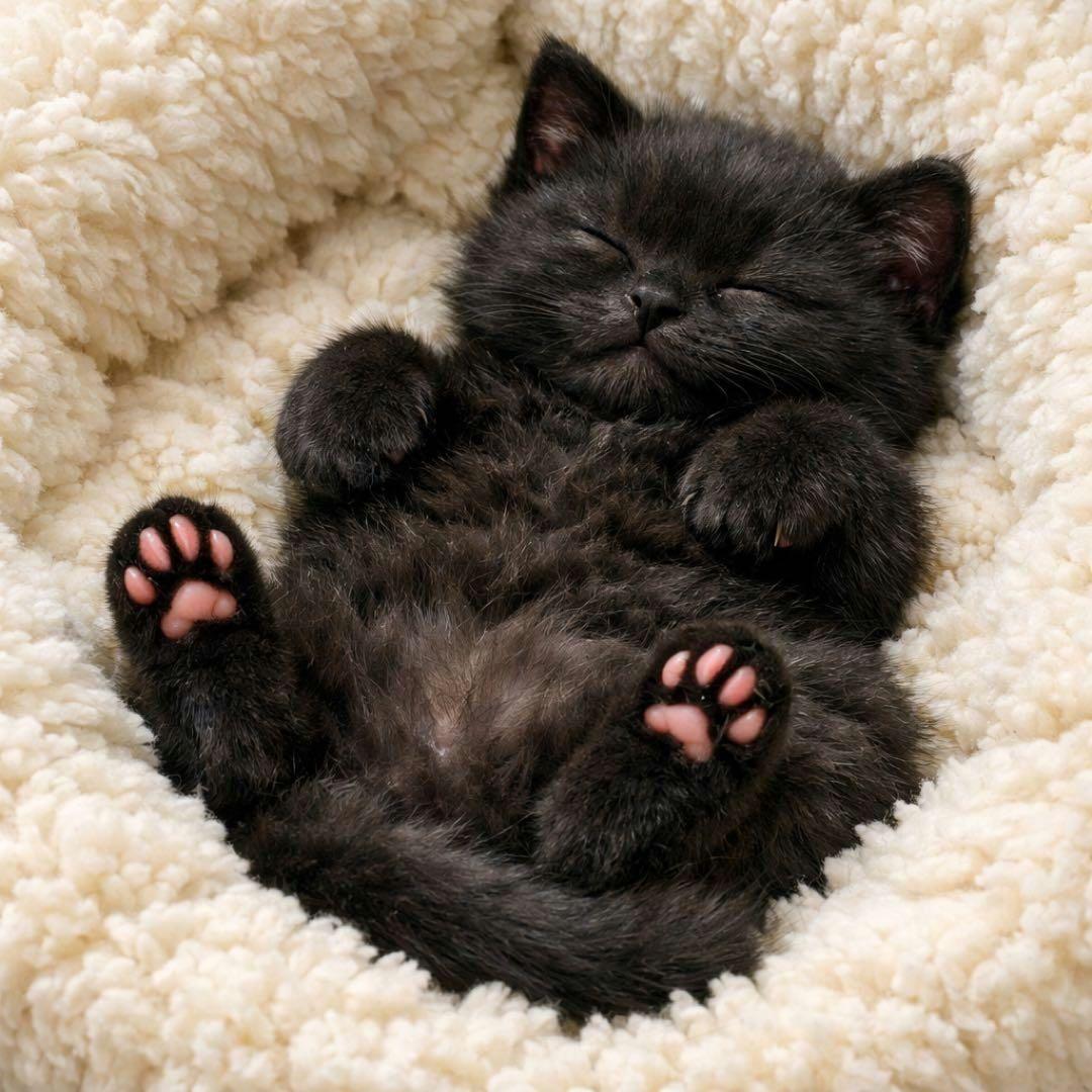 おねんねねこちゃんパネル生地　ハンドメイド