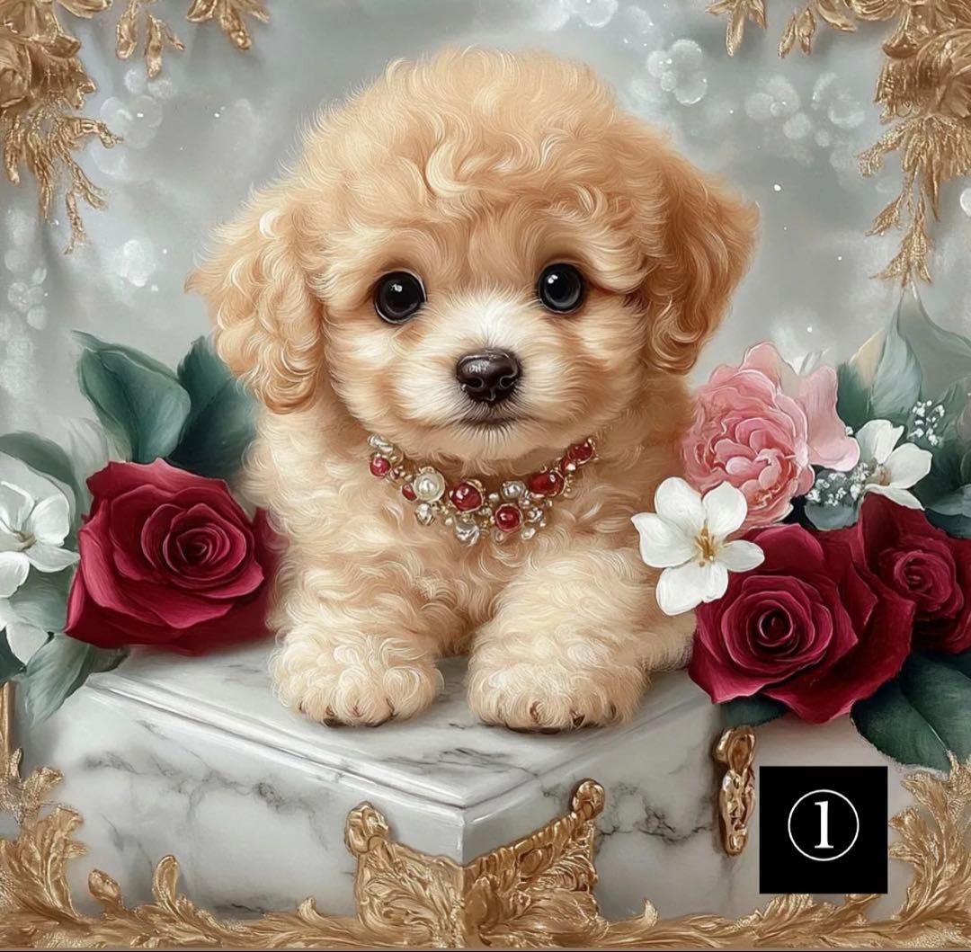 ハンドメイド　パネル　オーダーページ　トートバッグ　ポーチ　トイプードル