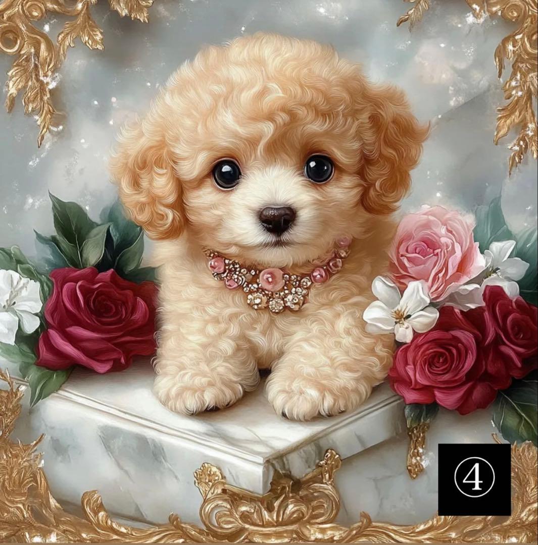 ハンドメイド　パネル　オーダーページ　トートバッグ　ポーチ　トイプードル