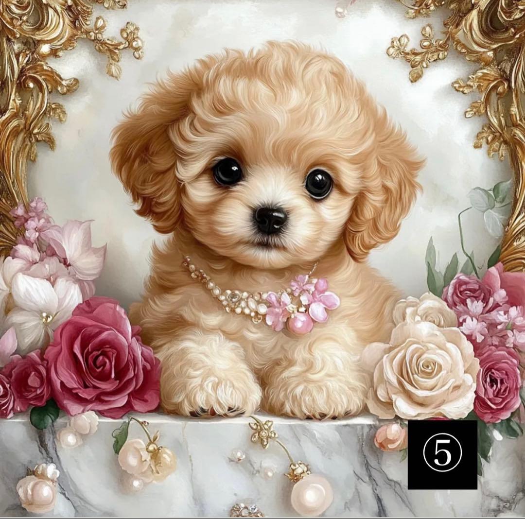 ハンドメイド　パネル　オーダーページ　トートバッグ　ポーチ　トイプードル