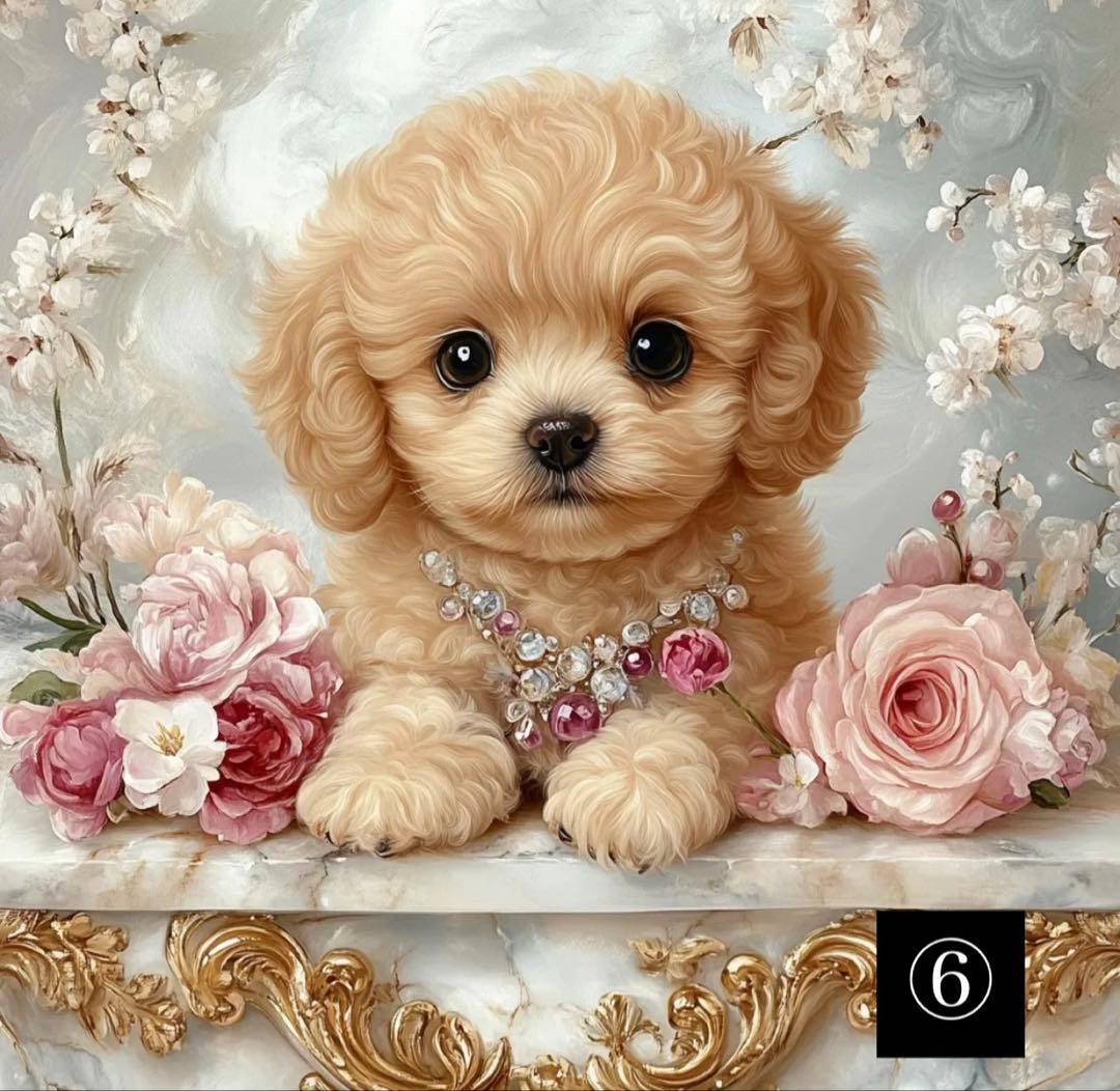 ハンドメイド　パネル　オーダーページ　トートバッグ　ポーチ　トイプードル