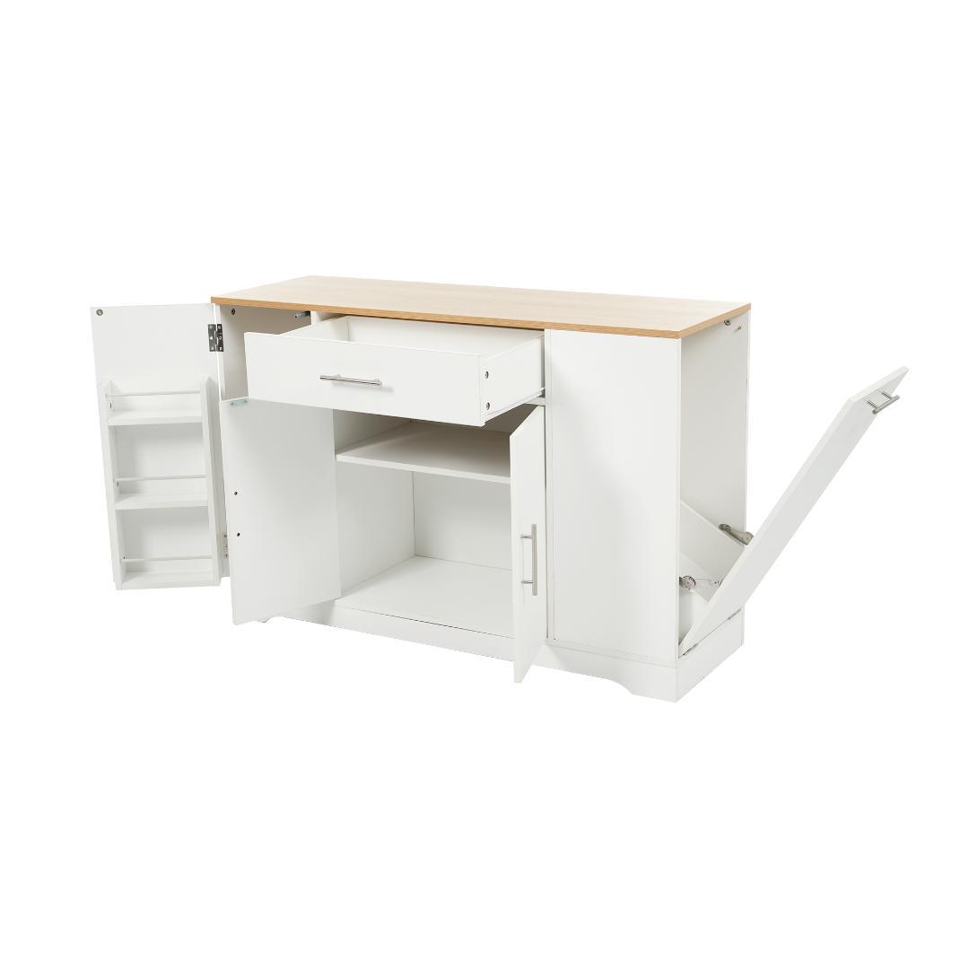 35%OFFタイムセール！キッチンラック　省スペース　NATURAL＋WHITE