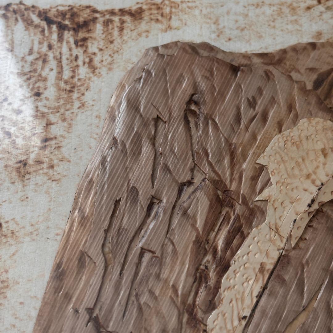 中国・重慶市人民政府　贈呈　天然竹画「雄姿 三峡」