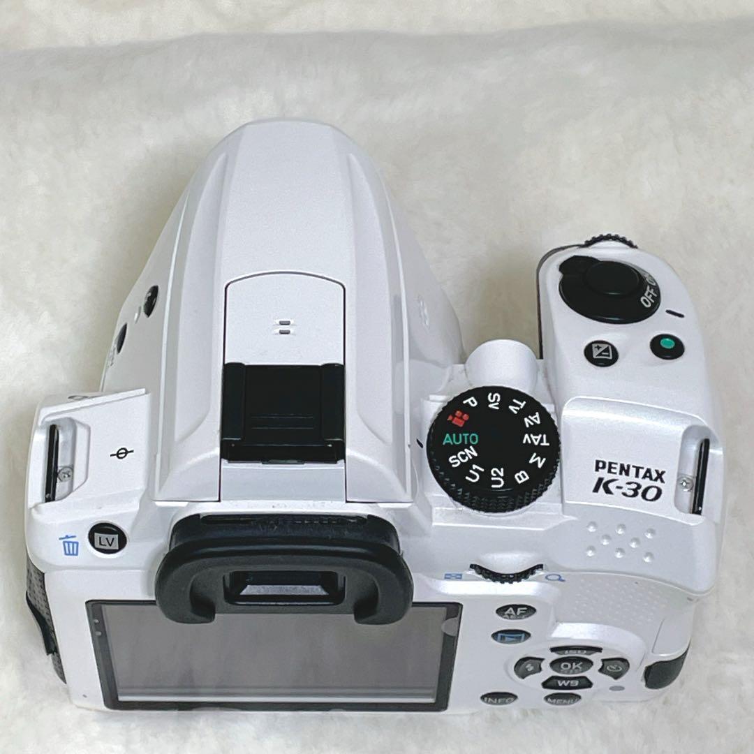 PENTAX K-30 一眼レフ ダブルレンズセット 乾電池対応 動作確認済