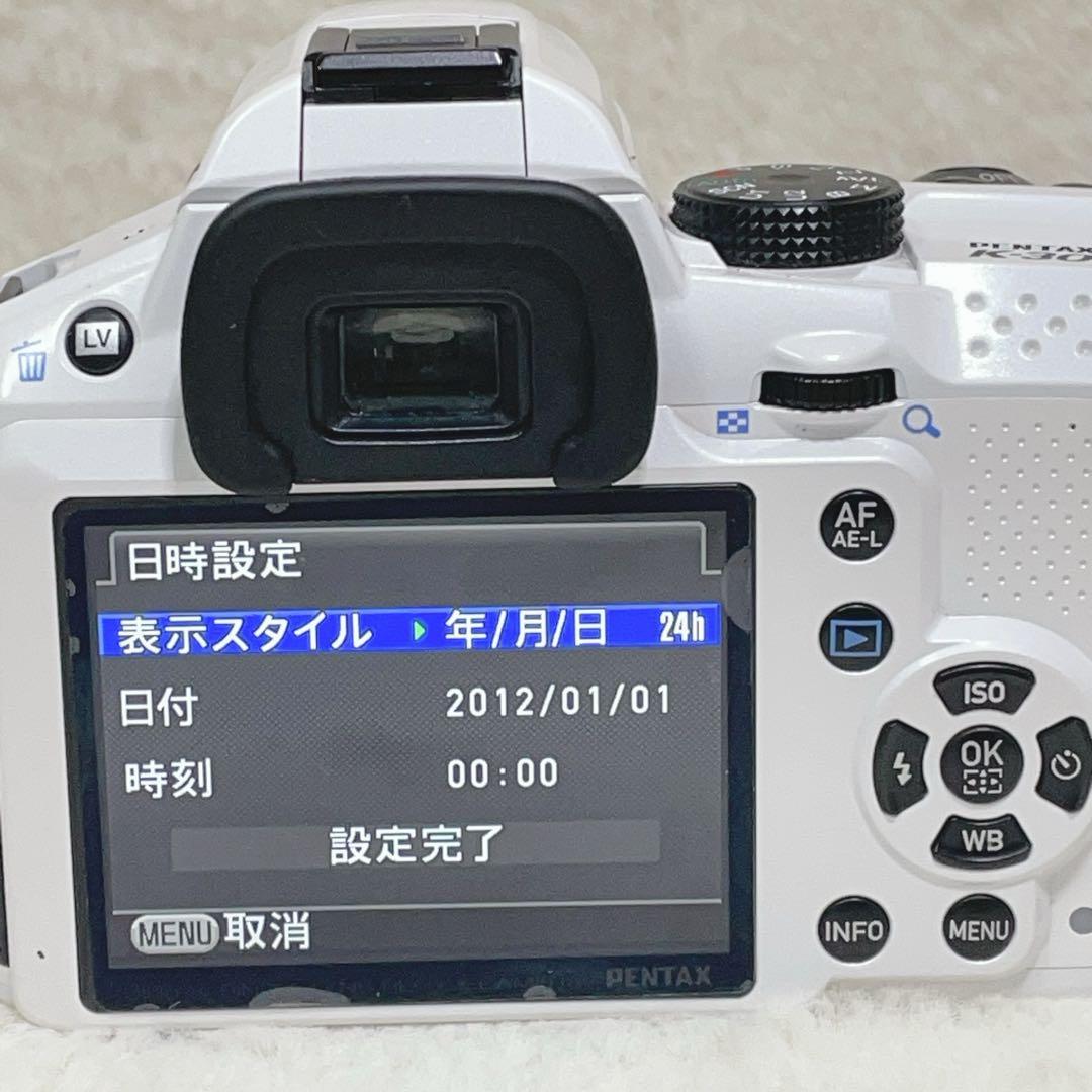 PENTAX K-30 一眼レフ ダブルレンズセット 乾電池対応 動作確認済