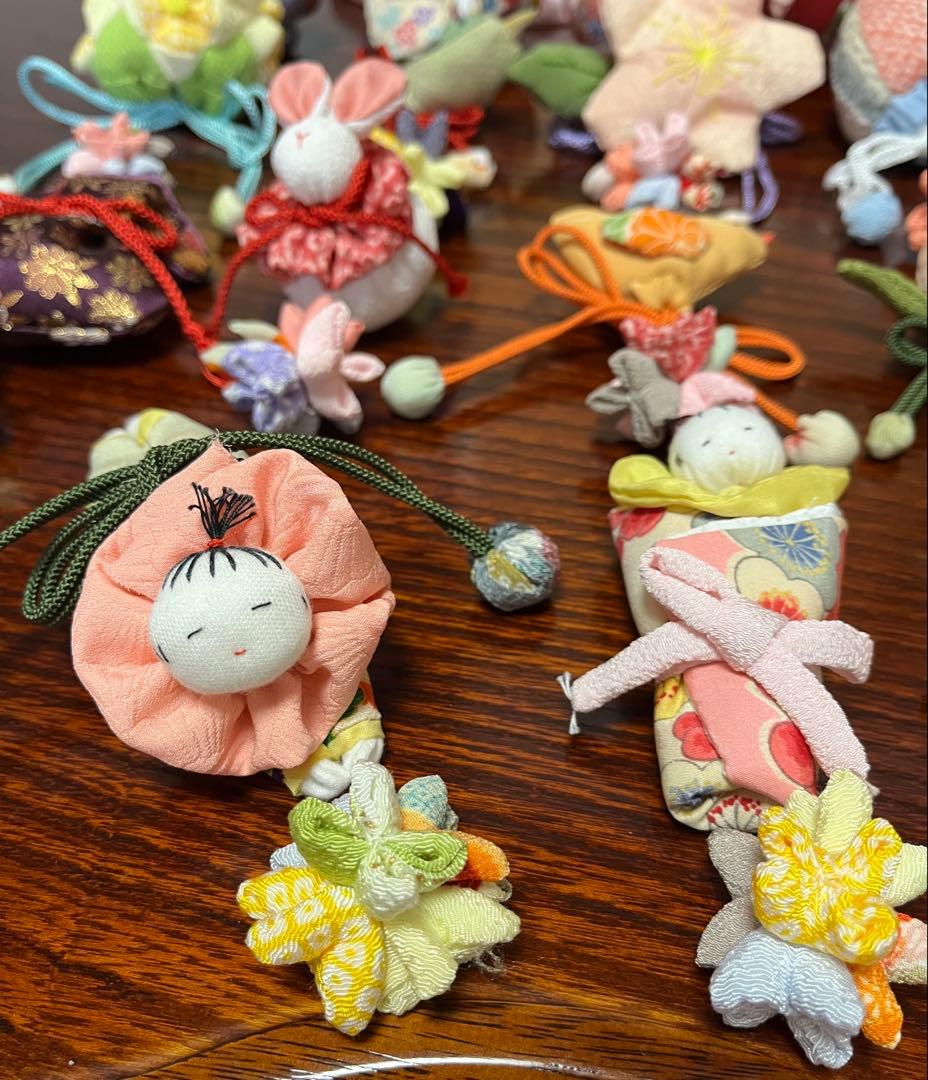 【ハンドメイド】さげもん飾りパーツ　材料３５点まとめて　雛祭り
