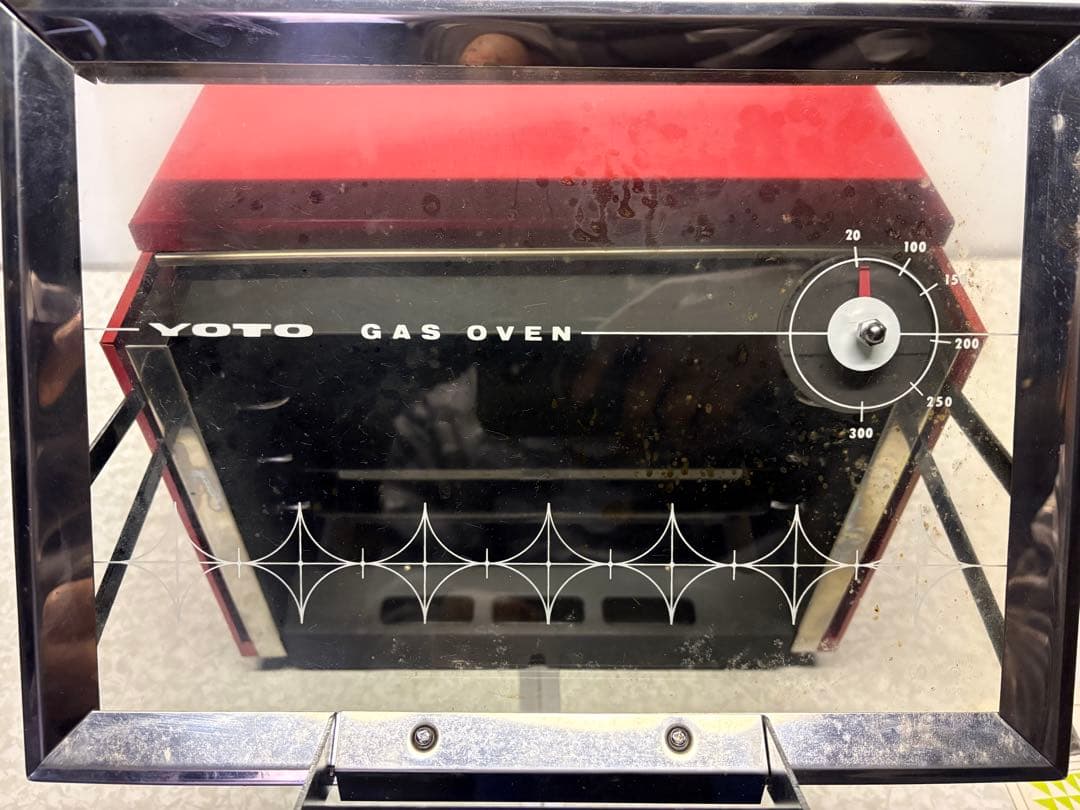 天火オーブン ヨートー ガスオーブン OV-3 赤 長期保管 ピースオーブン