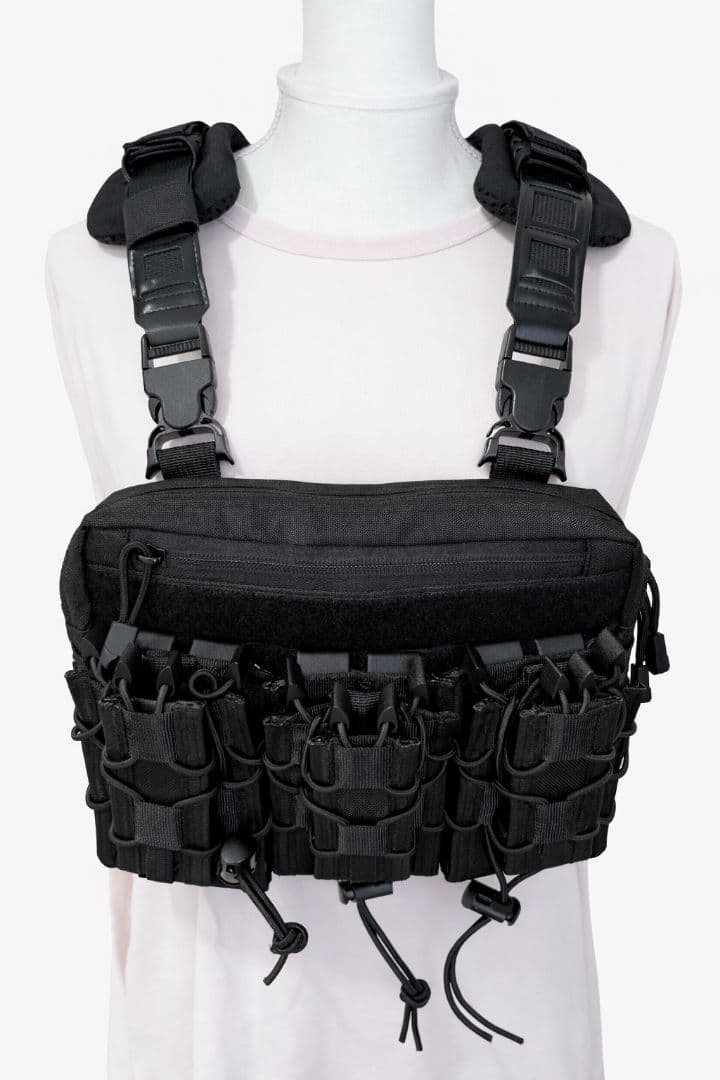 マイクロチェストリグ サバゲー装備 Tacoタイプマグポーチ付