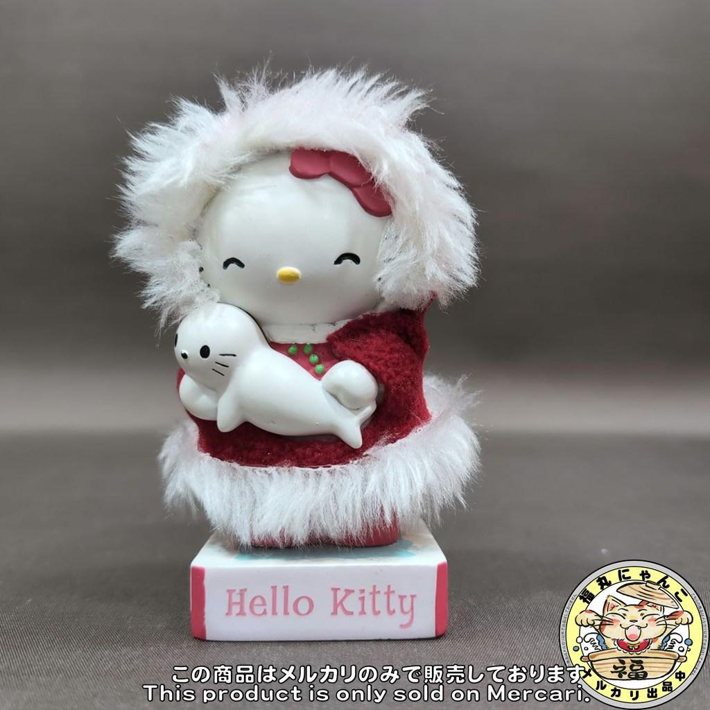 希少 ハローキティ 首振り人形 エスキモー アザラシ ボビンヘッド レトロ